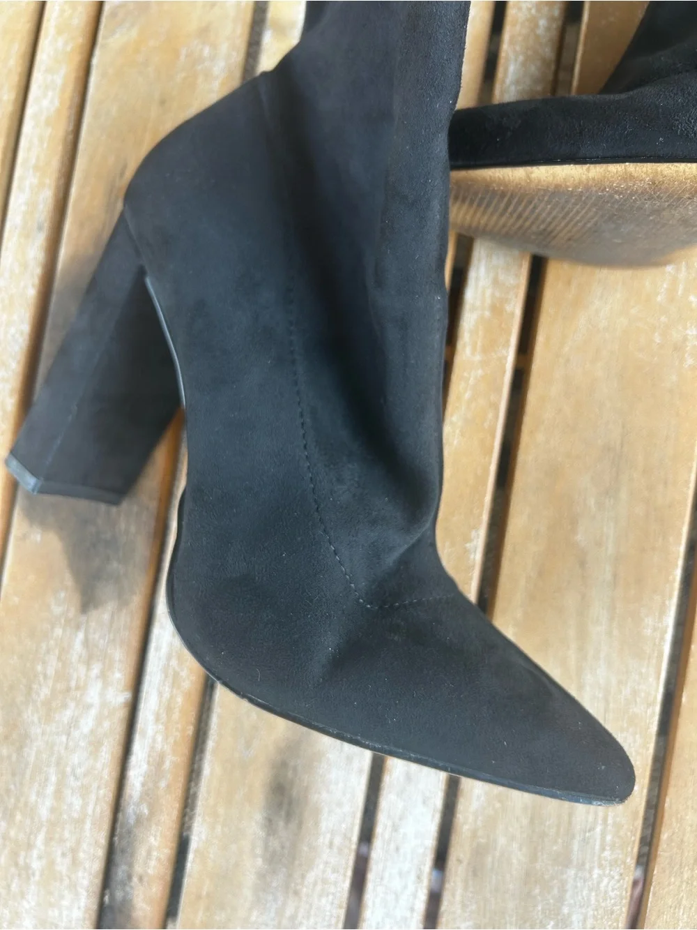 Aldo Black Suede Ankle Booties